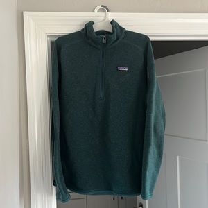 Patagonia better sweater 1/4 zip green